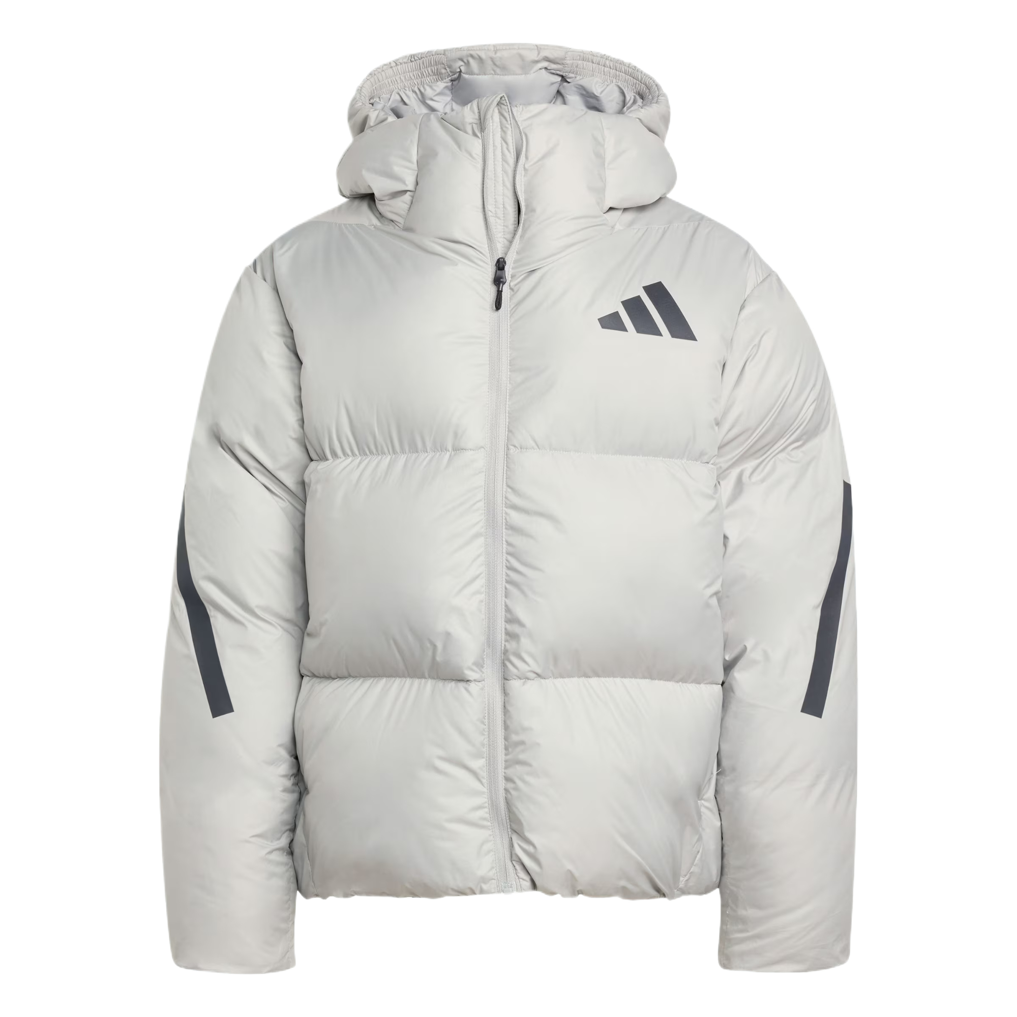 Куртка adidas ZNE PUFFER JACKET CLIMAWARM (металлическая серая)