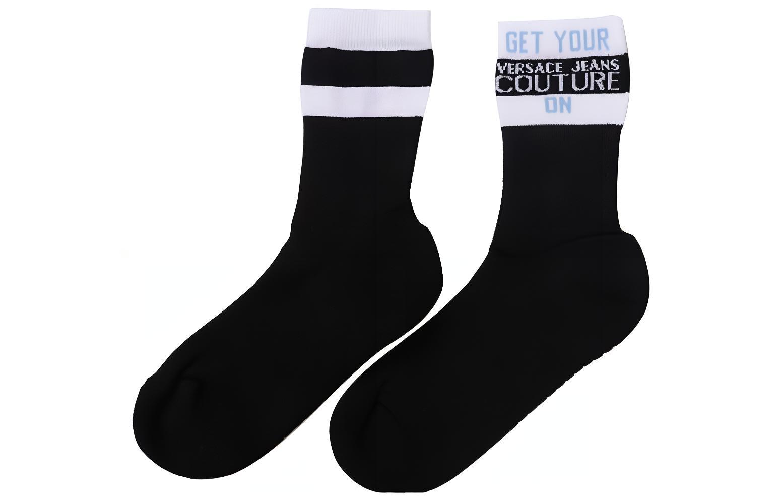 VERSACE JEANS COUTURE SS23 Crew Socks Women’s 1 Pack Black
