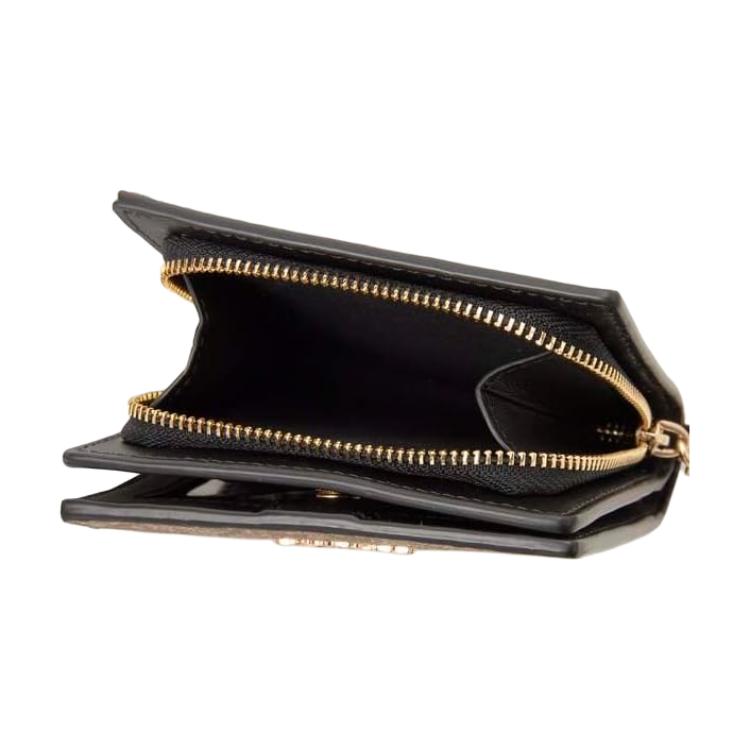 Женский кошелек COACH Snap Wallet 10 (коричневый) — фото 5