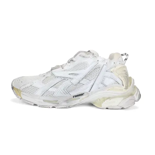 Balenciaga Runner Sneakers 'White Mesh And Nylon'