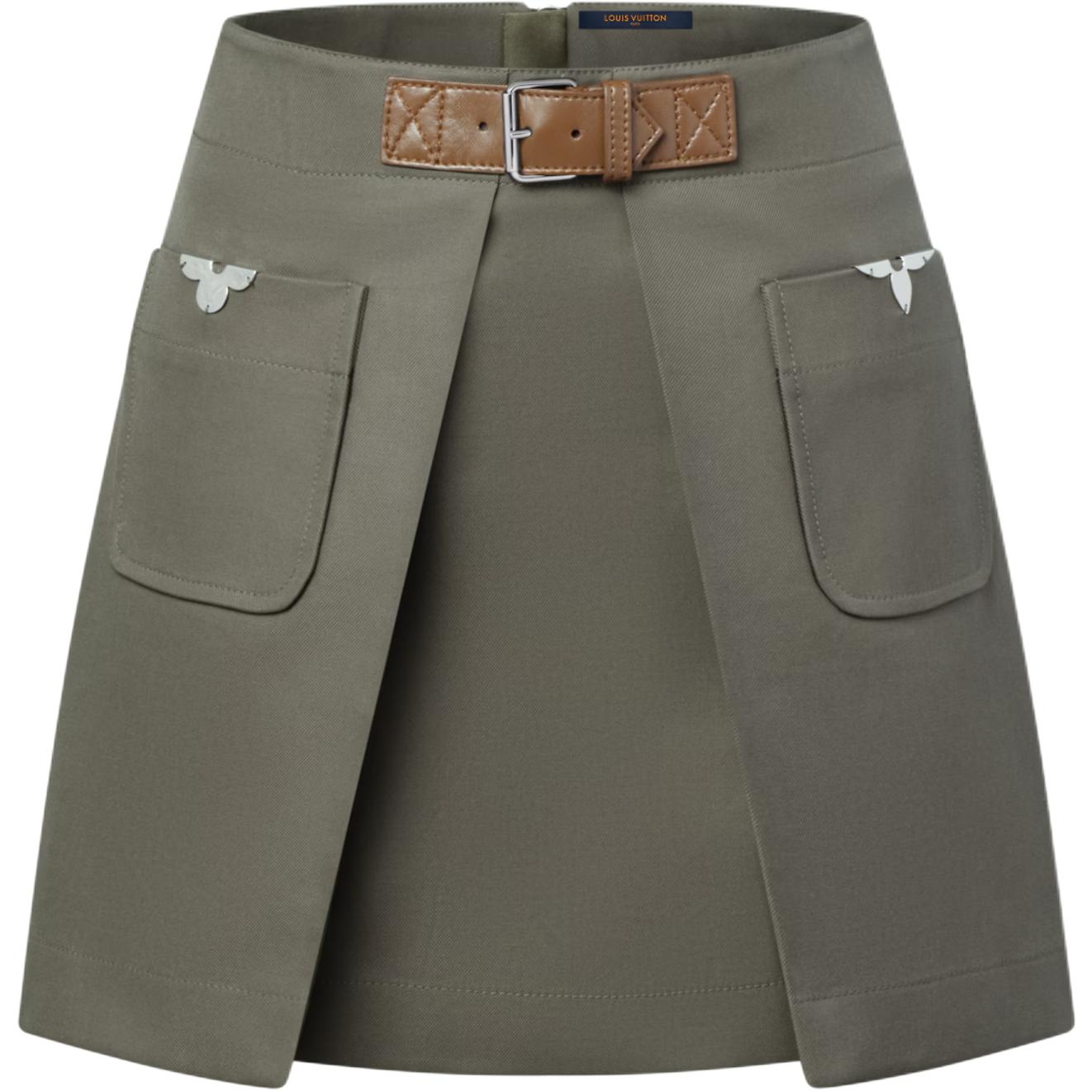 Женская юбка Louis Vuitton Monogram SS26 A (коричневая)