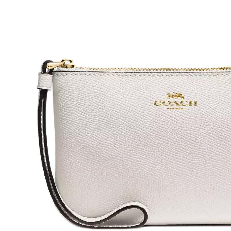 Женская сумка COACH Corner Zip 16 (белая) — фото 6