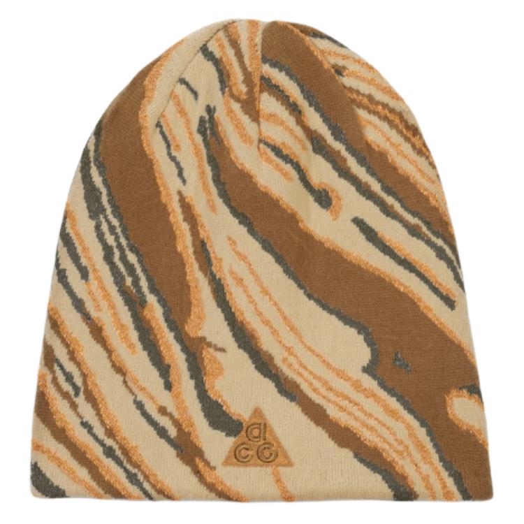 Шапка Nike Textured Beanie (бежево-коричневая)
