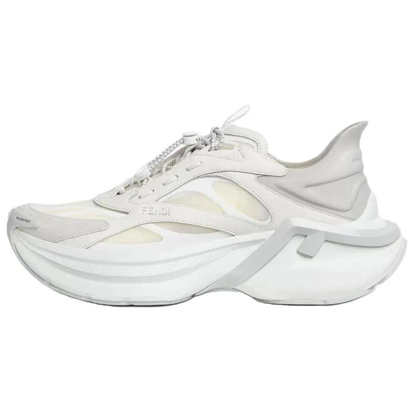 FENDI F Light Low top Chunky Sneakers Men's White