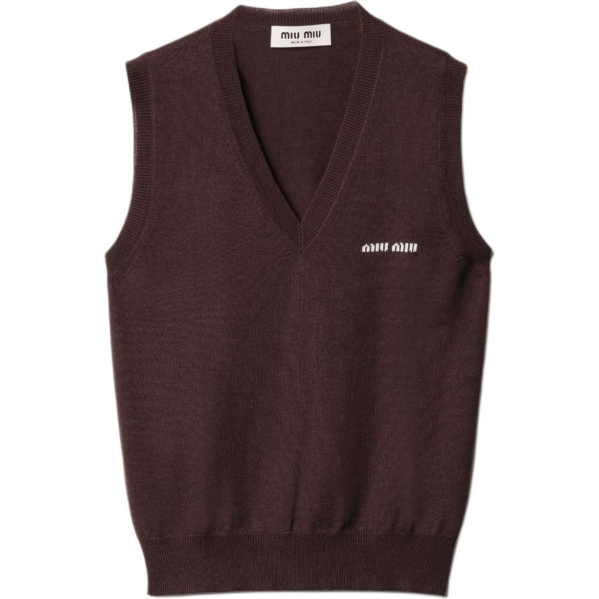 Женская футболка MIU MIU Wool Vest (серая)