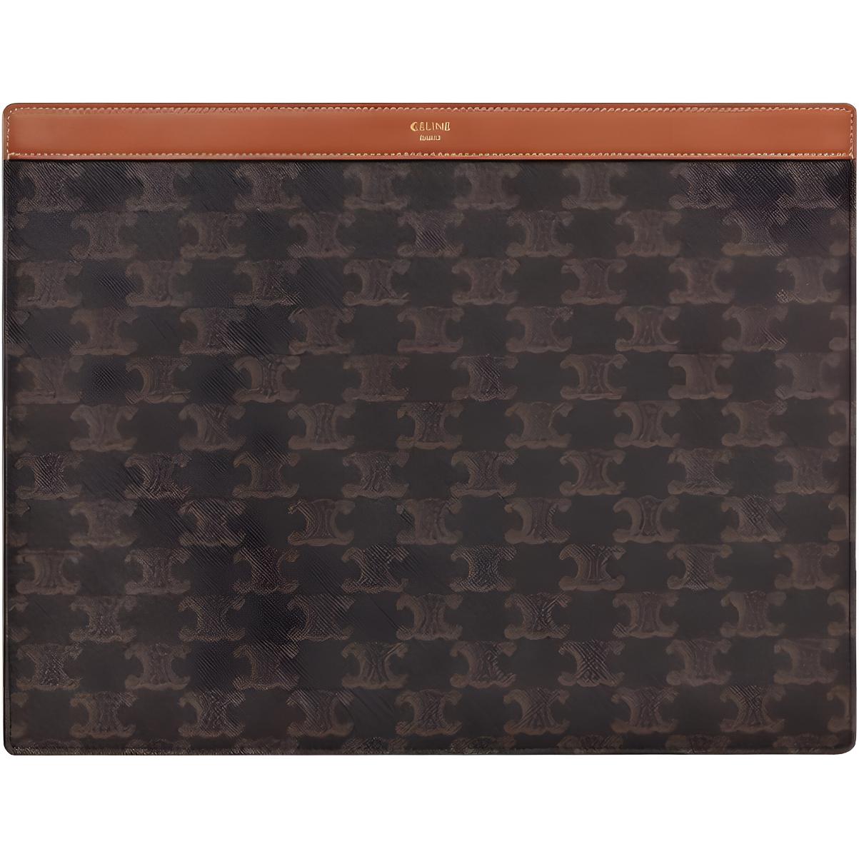 CELINE Triomphe Canvas With Calfskin Bag Accessory Men's Monogram All Over Print