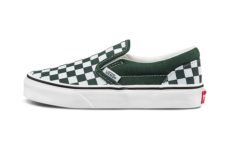 Кеды Vans slip-on (зелено-белый)