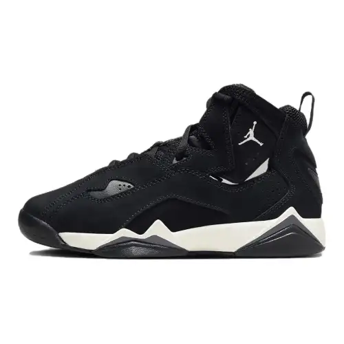 Jordan True Flight Abrasion Resistant High top Basketball Shoes Black Unisex
