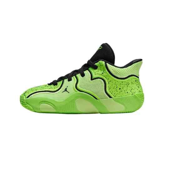 Jordan Tatum 3 Abrasion Resistant Low top Kids' Training Shoes Electric Green Black