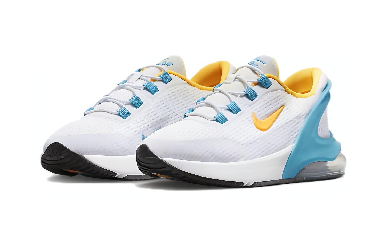 Детские кроссовки Nike Air Max 270 Go PS (белый / синий) — фото 5