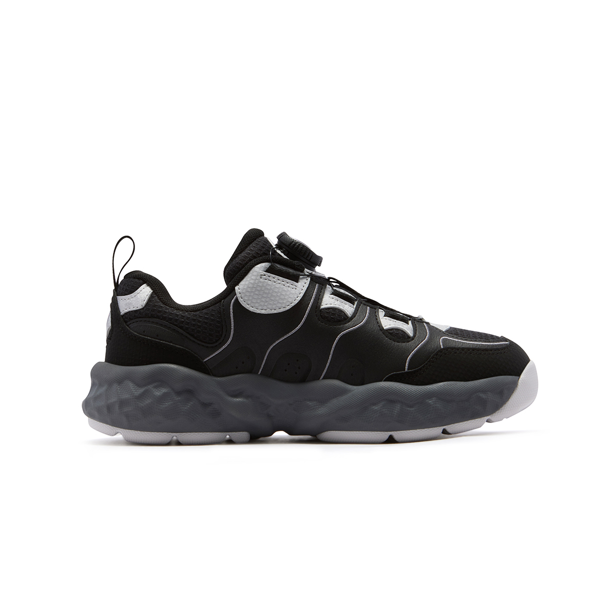 Детские кроссовки Fila KIDS Heritage-FHT / (черно-серебристые) — 黑/太空银 — фото 3