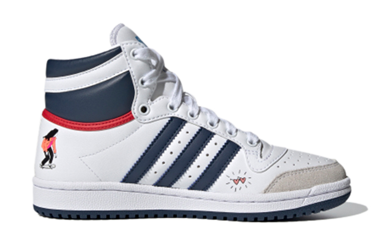 Кеды adidas Originals Top Ten (бело-синий) — фото 4