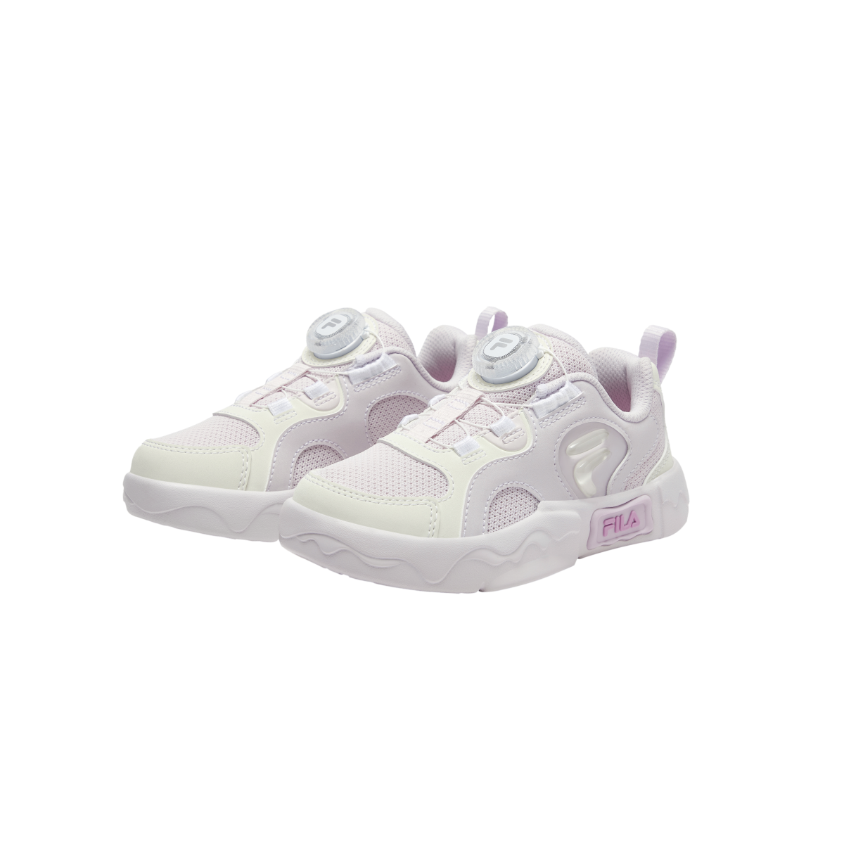 Женские кеды Fila KIDS (розово-фиолетовые) — фото 4