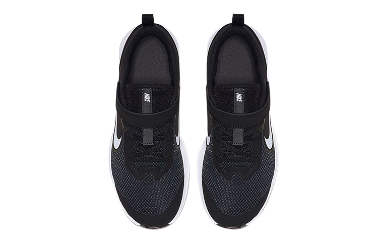 Детские кроссовки Nike Downshifter 9 (черно-белые) — Чёрныйбелый — фото 4