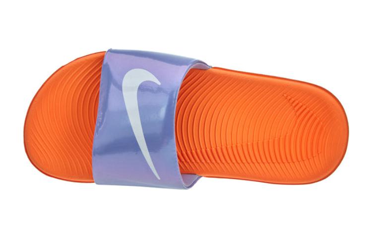 Шлепанцы Nike Kawa Slide (фиолетово-оранжевые) — фото 3
