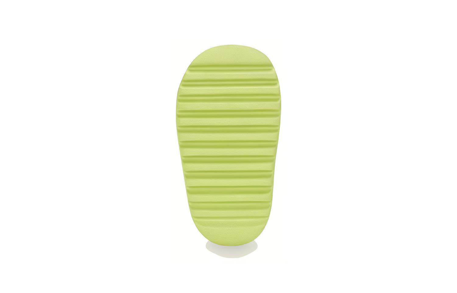 Детские кроксы adidas originals Yeezy Slide Glow Green (салатовые) — фото 7