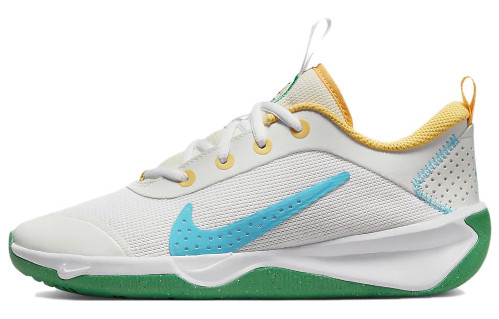 Кроссовки Nike NikeOmni Multi-Court Multi-Court GS (белый, зеленый, синий, желтый)