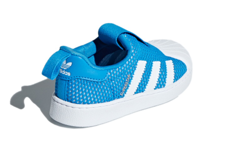 детские кеды adidas originals Superstar 360 I (бело-синие) — фото 4