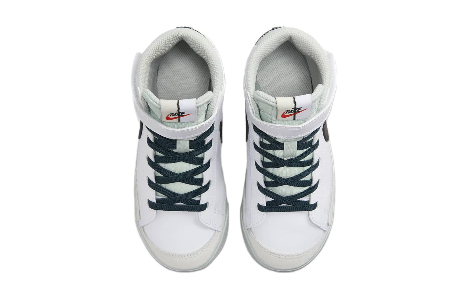 Детские кеды Nike Blazer '77 SE (PS) (бело-зеленые) — фото 6