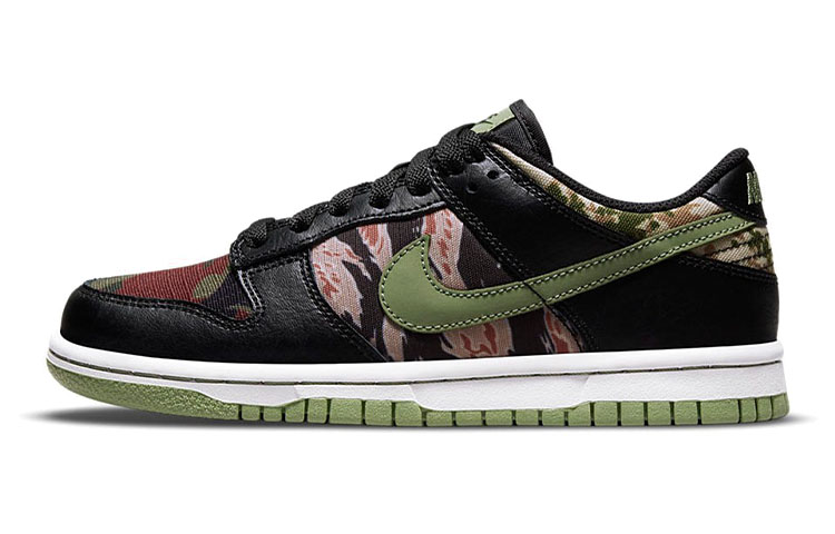 Кеды Nike Dunk SE "Black Multi-Camo" (черно-камуфляжные) — фото 2