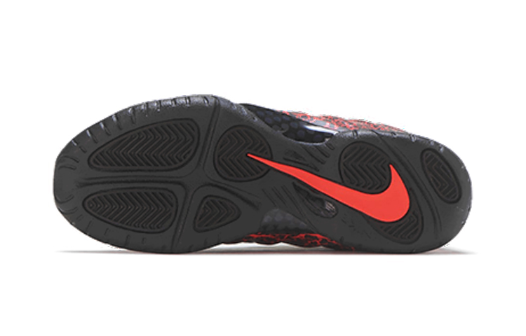 Детские кроссовки Nike Foamposite One (бордовые) — фото 6