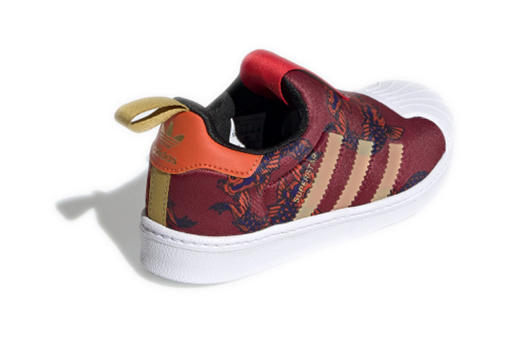 Детские кеды adidas originals SUPERSTAR 360 C (красный) — Красный / оранжевый / золотой — фото 6