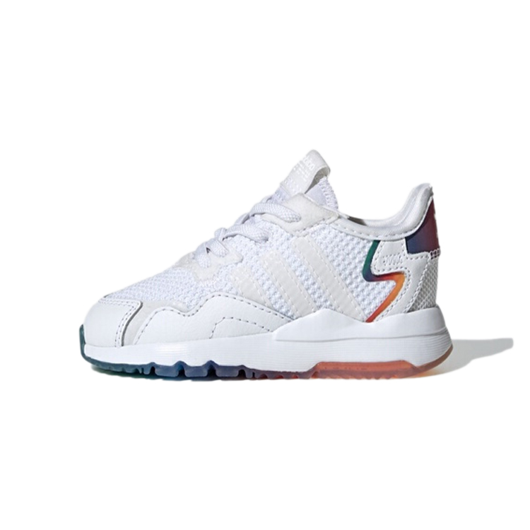 Детские кроссовки adidas originals Nite Jogger (белый / оранжевый / синий)