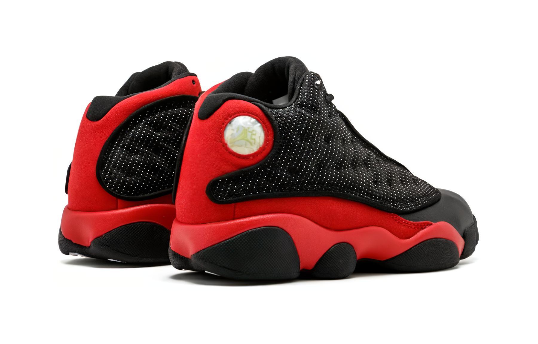 Детские кроссовки Jordan Air Jordan 13 Retro GT (черно-красные) — Чёрный / красный — фото 5