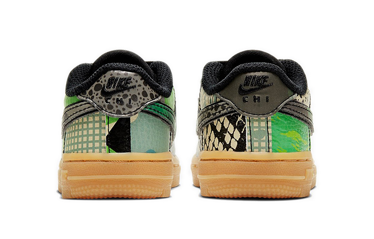 Детские кроссовки Nike Air Force 1 QS City of Dreams (зеленый) — Зелёный — фото 6
