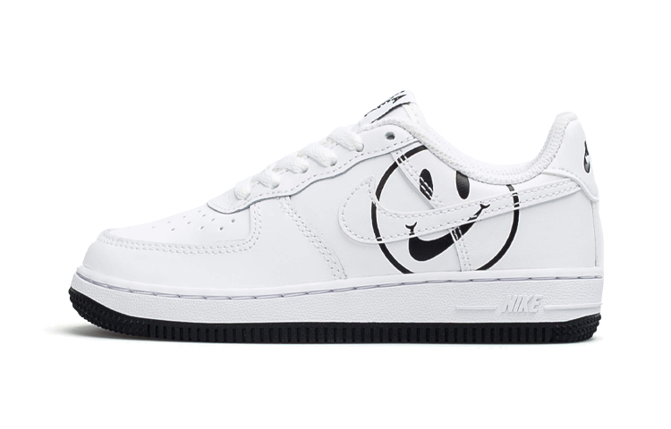 Детские кеды Nike Air Force 1 LV8 2 (белый / черный)
