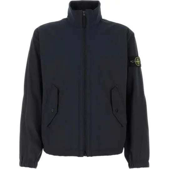 STONE ISLAND Stone Island куртка мужского стиля с высоким воротником и молнией и длинными рукавами