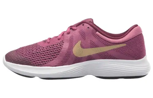 Nike REVOLUTION 4 Abrasion Resistant Low top Running Shoes Pink Purple Unisex