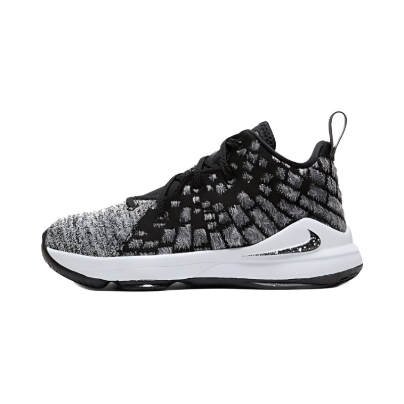 Детские кроссовки Nike LeBron XVII (черно-белые)