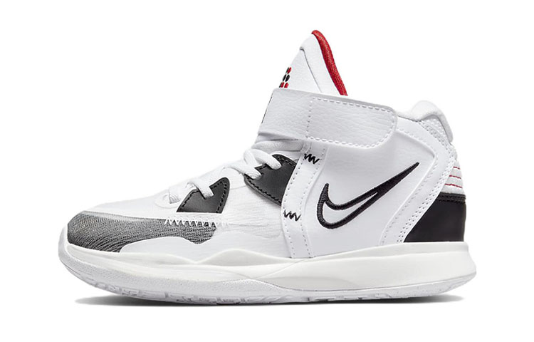 Nike Kyrie 8 infinity \"Universe\" Sports Comfort Middle-Gang Children's Basketball Shoes White and Black Children's