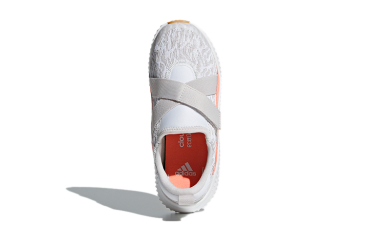 Детские кроссовки adidas Fortarun X Cf K (серо-бело-розовые) — Серый / белый / розовый — фото 6