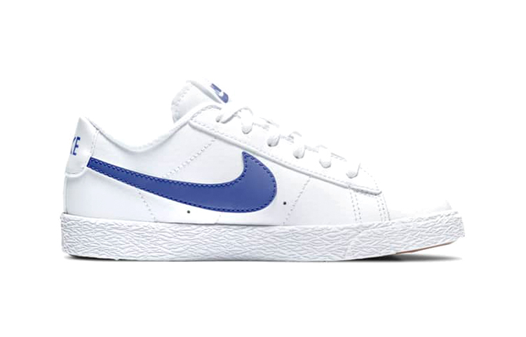 Детские кеды Nike Blazer (бело-синий) — Синий / белый — фото 3