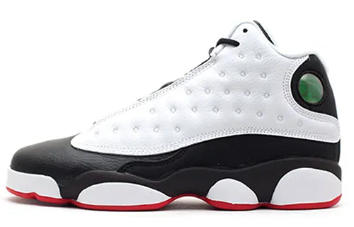 Jordan Air Jordan 13 Retro He Got Game leather comfortable and versatile GS mid-top basketball shoes black and white same style for men and women