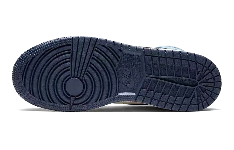 Кеды Jordan Air Jordan 1 "Obsidian" (бело-черно-синий) — Белый / чёрный / синий — фото 11