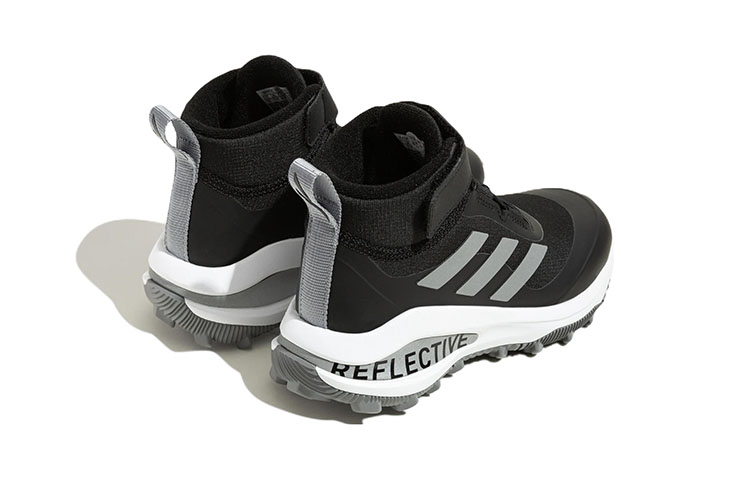 Детские кроссовки adidas Fortarun Atr El K (черно-белые) — Чёрныйбелый — фото 6