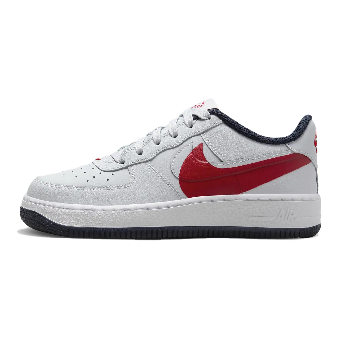 Кеды Nike Air Force 1 (серо-красный)