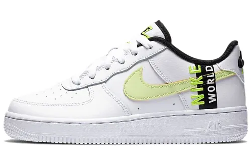 Nike Air Force 1 WW Air Force 1 leather hook basketball star GS low top sneakers white and yellow same style for men and women