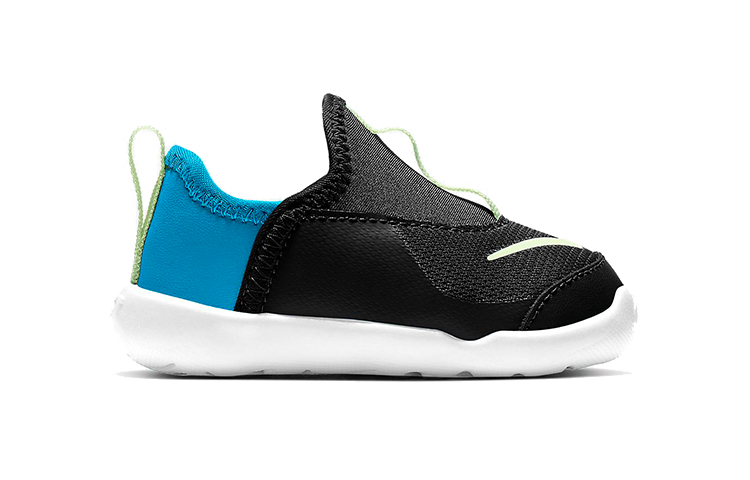 Детские кроссовки Nike Lil' Swoosh (черно-сине-зеленые) — фото 4