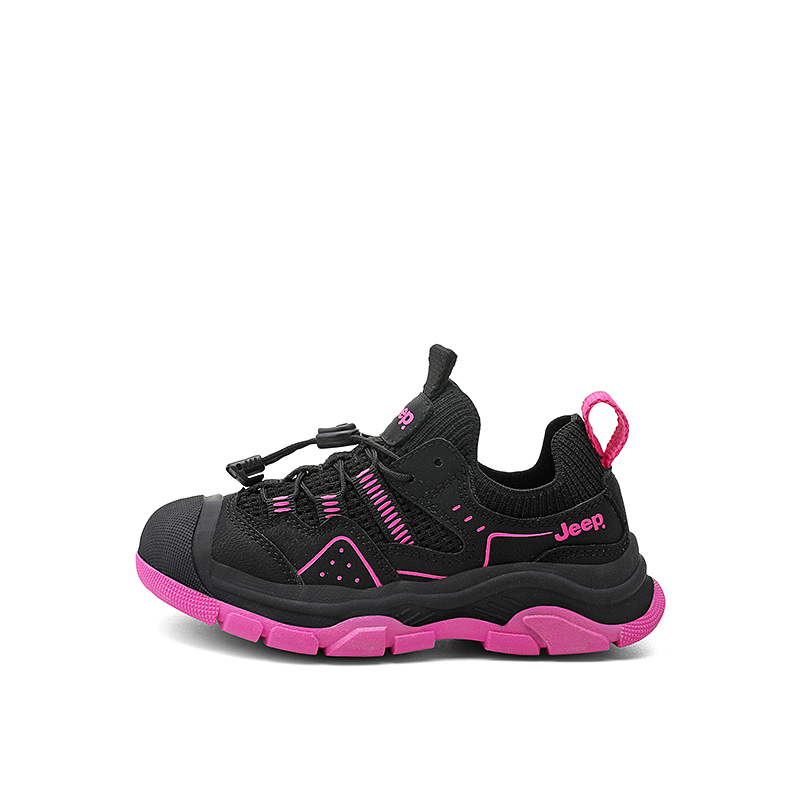 Детские кроссовки Jeep Casual Shoes (черно-розовые)