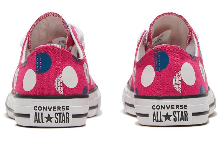 Детские кеды Converse Chuck Taylor All Star (розовый / синий / белый) — фото 5