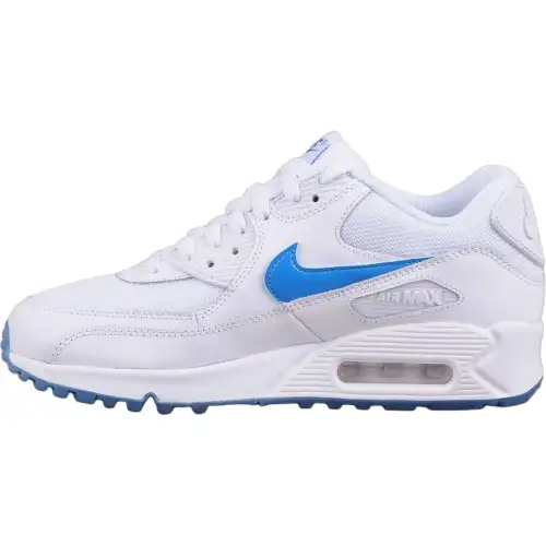 Nike Air Max 90 Low top Casual Shoes White Blue Unisex