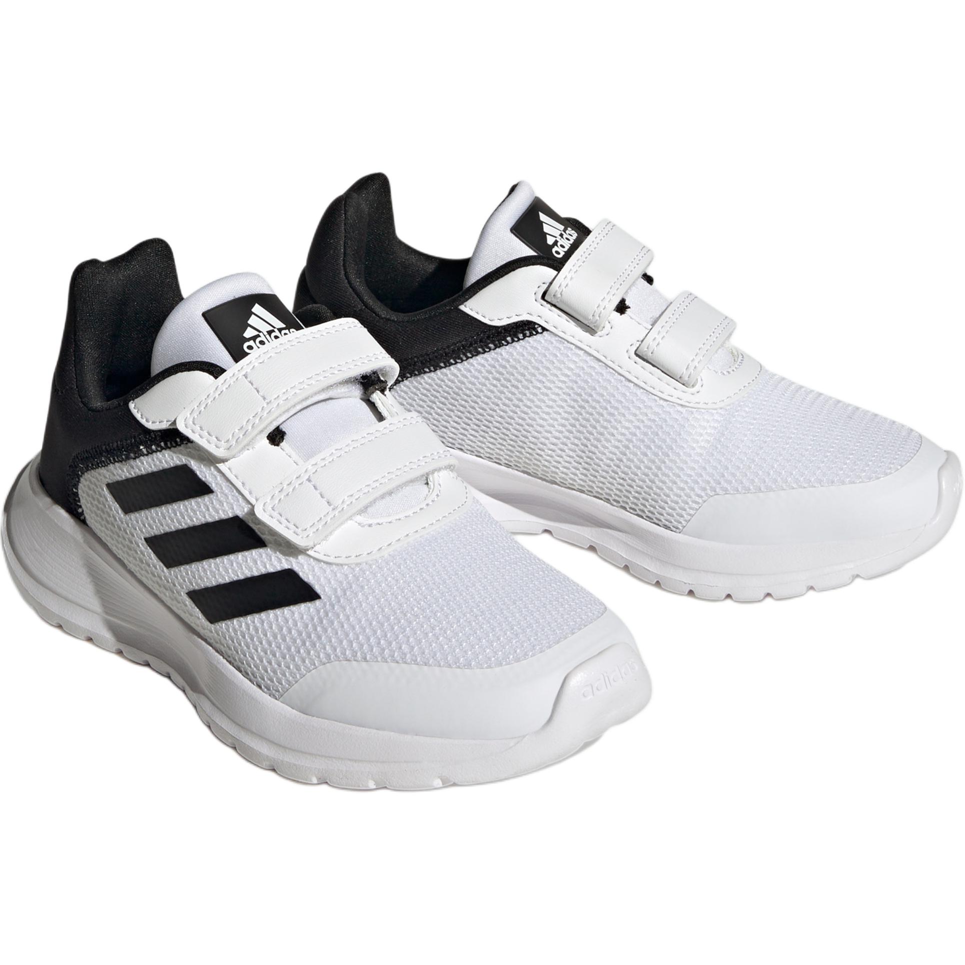 Детские кроссовки adidas TENSAUR (бело-черные) — 云白色 / 核心黑色 — фото 5