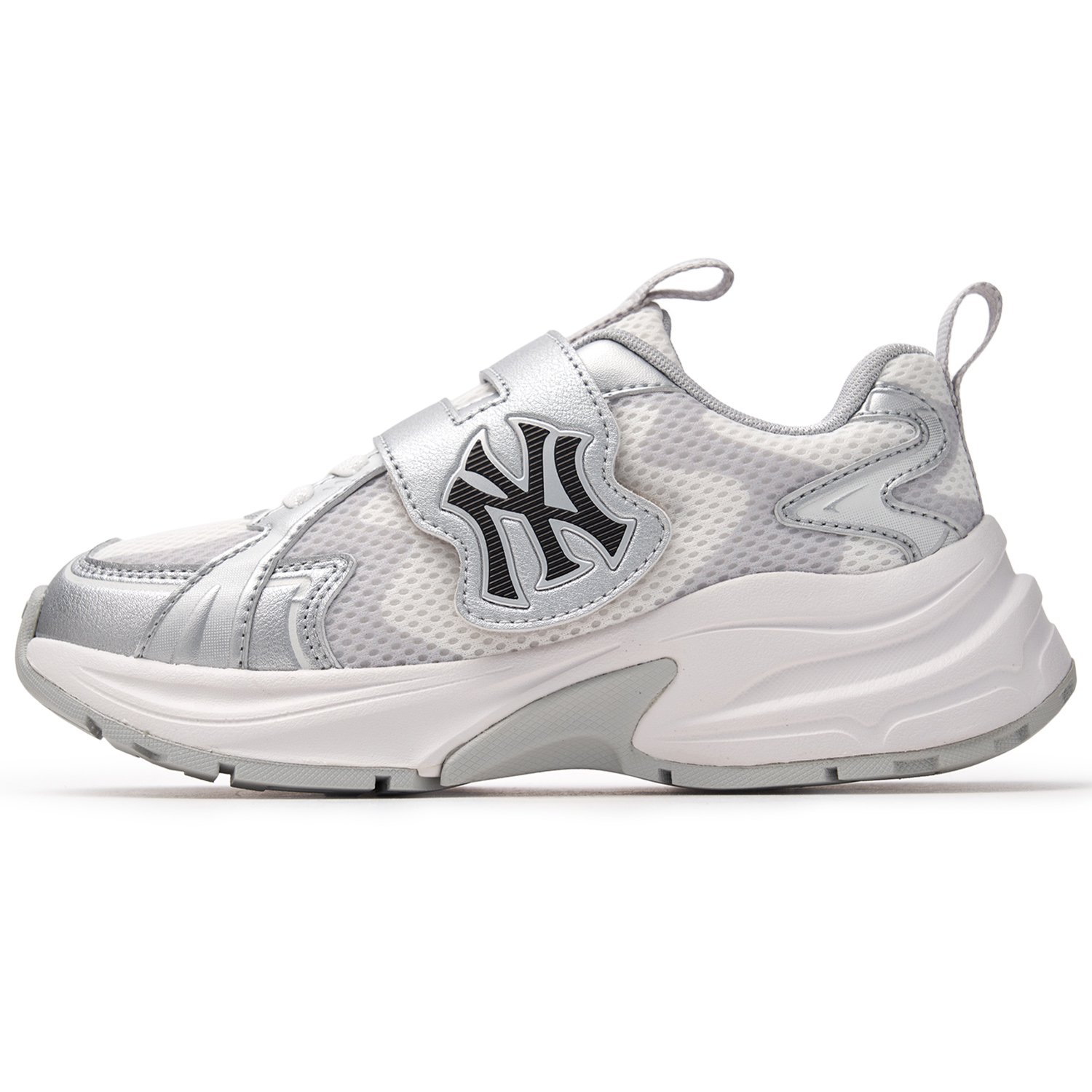 Кроссовки MLB NY Yankees (серо-серебряные)