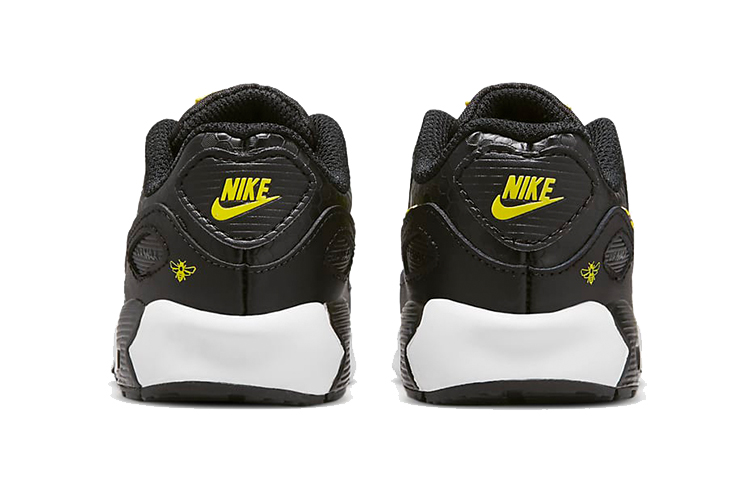 Детские кроссовки Nike Air Max 90 (разноцветные) — 黑/大学金/脉冲柠檬黄绿/欧皮特黄 — фото 4