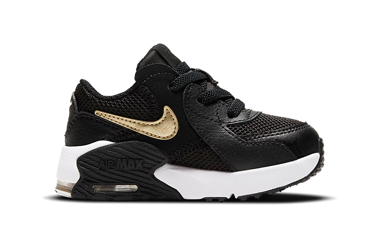 Детские кроссовки Nike Air Max Excee (черно-бело-золотой) — Чёрный / белый / золотой — фото 4
