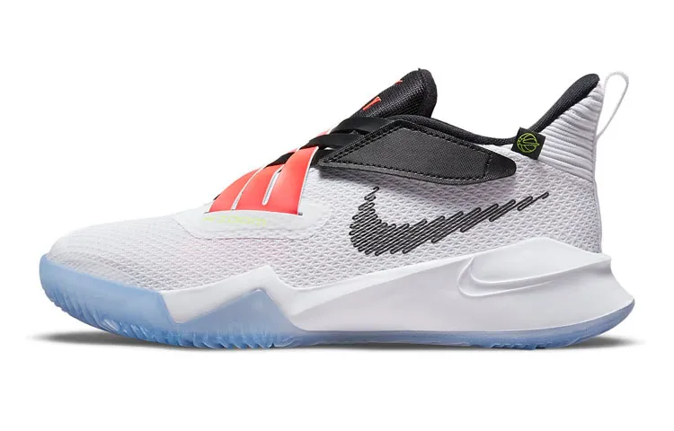Nike Zoom Flight 2 Abrasion Resistant Breathable Low top Children's Basketball Shoes Hundred Pink Black